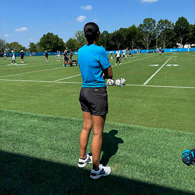 Medical Student Has Immersive Training with Carolina Panthers